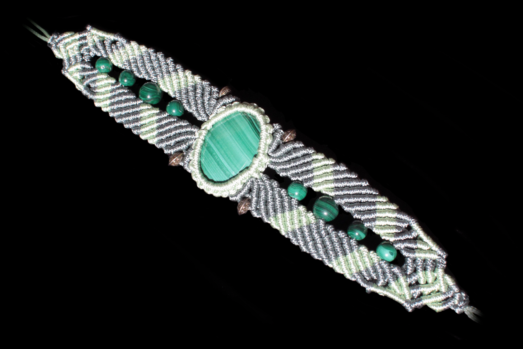 Green Inner Healing Arrow Belos Bracelet, Malachite